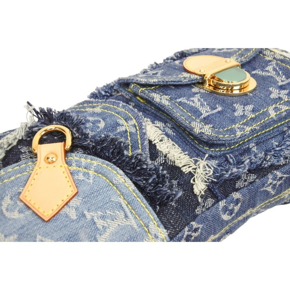 Louis Vuitton Denim Pochette Patchwork Monogram B… - image 7